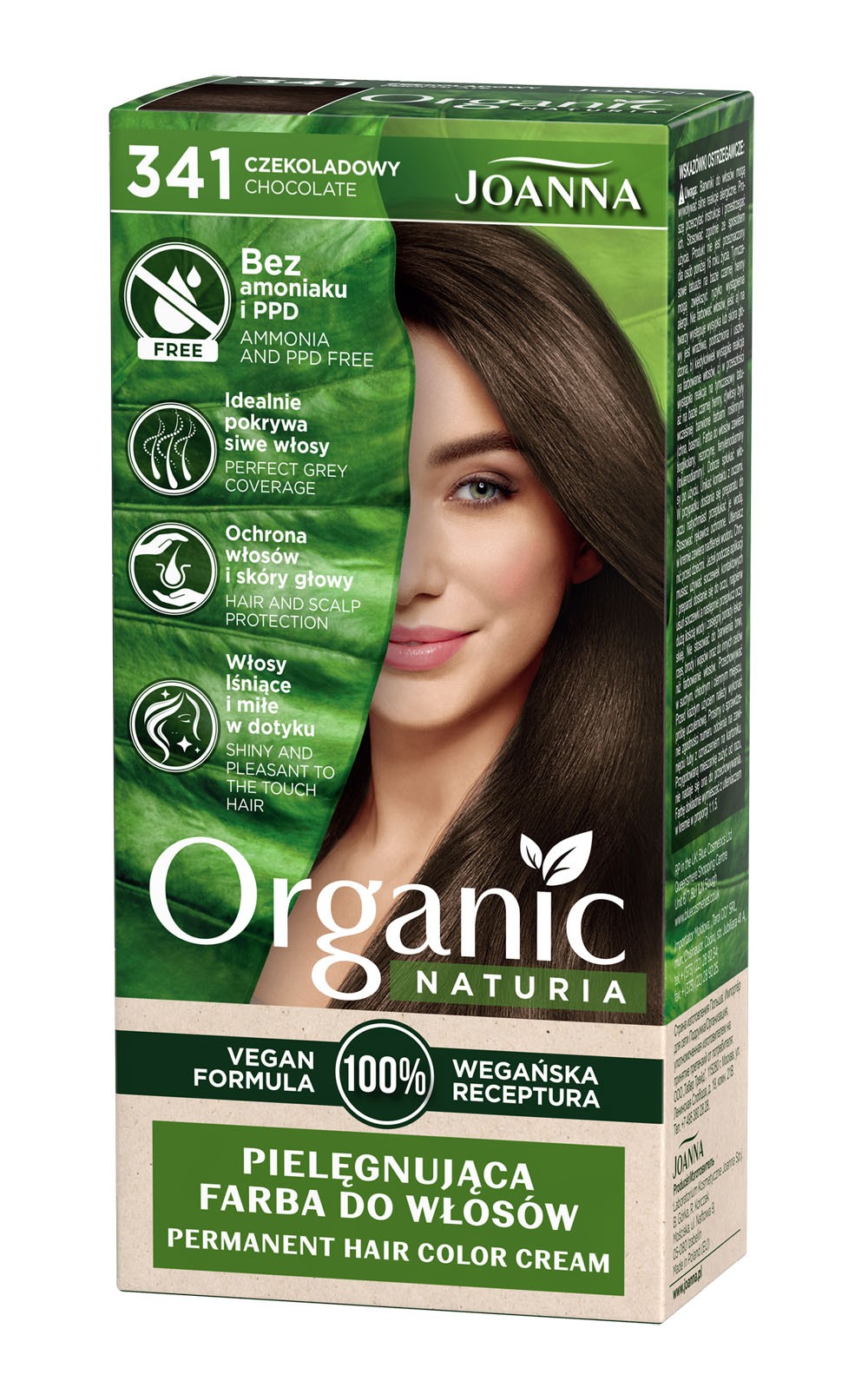 Joanna NATURIA ORGANIC Vegan Farba Czekoladowy 341