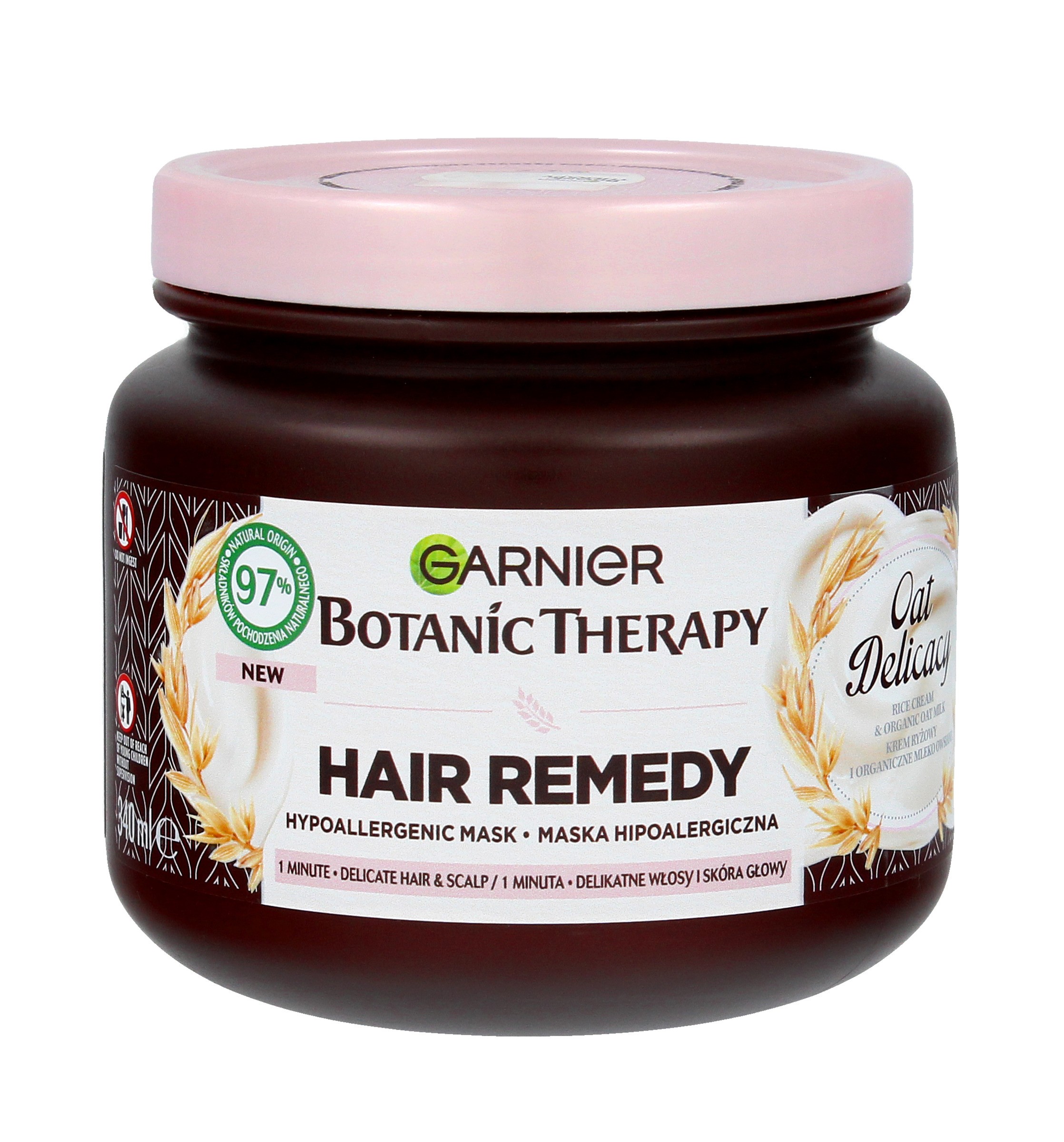Garnier Botanic Therapy Oat Delicacy hipoalergiczna maska do delikatnych włosów i skóry głowy 340ml