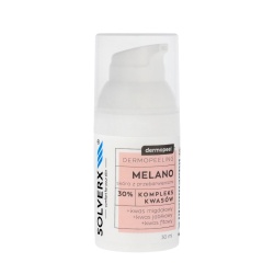 SOLVERX Dermopeel Dermopeeling Melano - Kompleks Kwasów 30% (migdałowy,jabłkowy,fitowy) 30ml