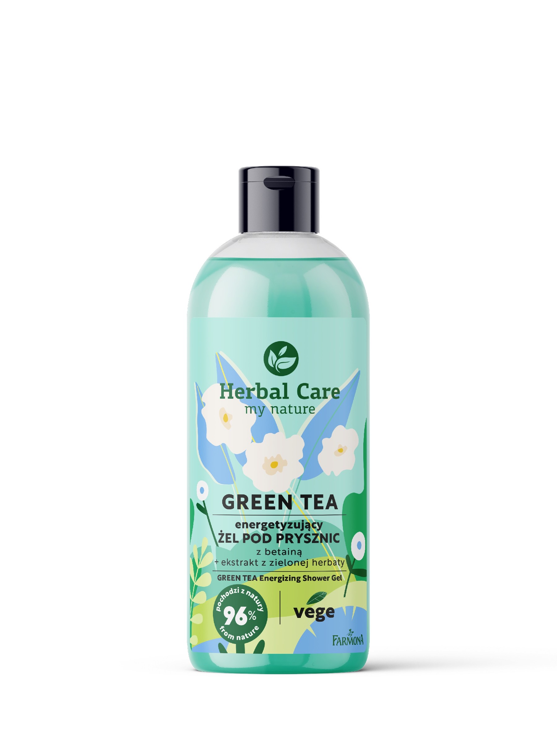 FARMONA HERBAL CARE GREEN TEA energetyzujący żel pod prysznic z betainą 500 ml