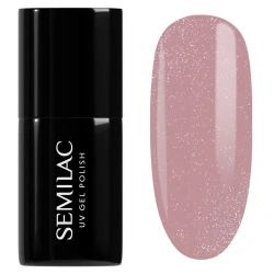 Beżowy lakier Semilac Shimmer Dust Beige z brokatem