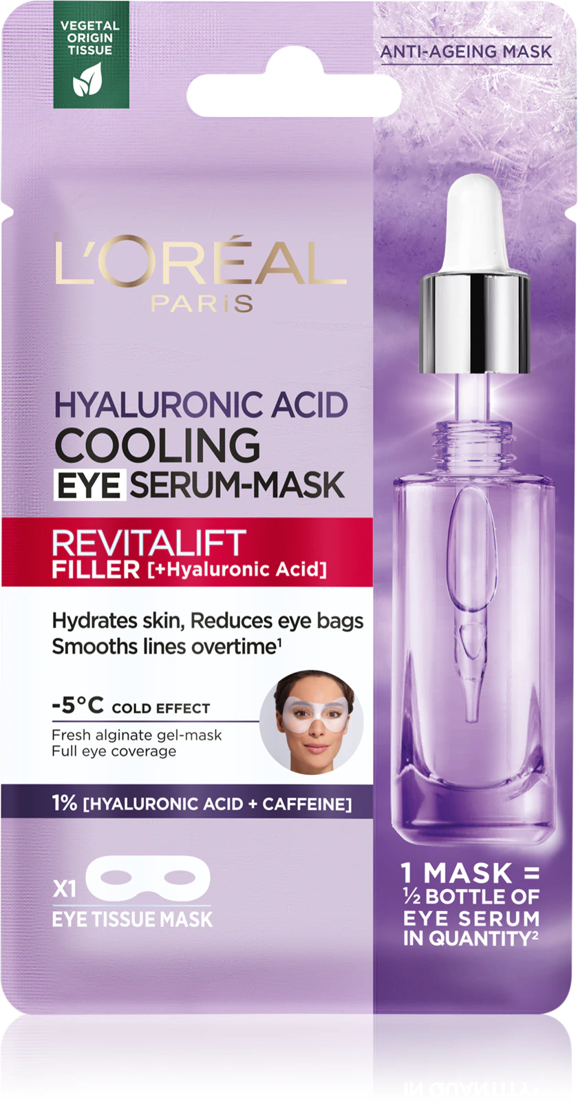 maska pod oczy na sińce i opuchnięcia Loreal Revitalift Filler