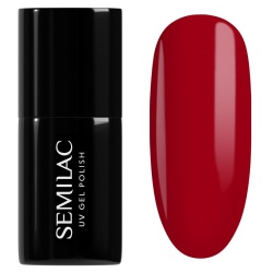 Ciemnoczerwony lakier Semilac Intense Red z bordową nutą
