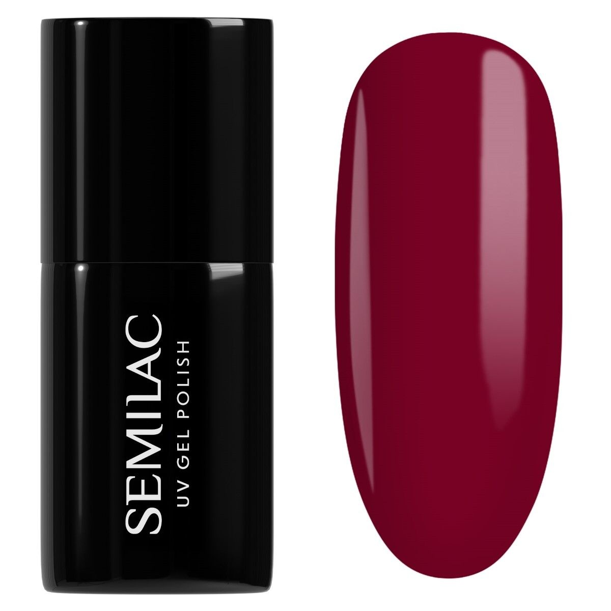 Ciemnoczerwony lakier Semilac Deep Red z bordową nutą