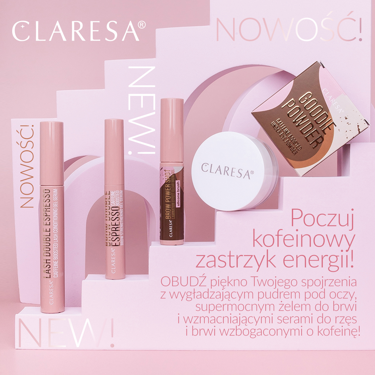 Claresa Goodie Powder Sypki Puder z Kofeiną - obrazek 3