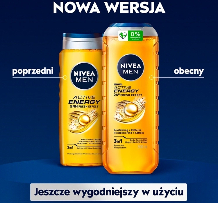 Nivea Men żel pod prysznic z kofeiną