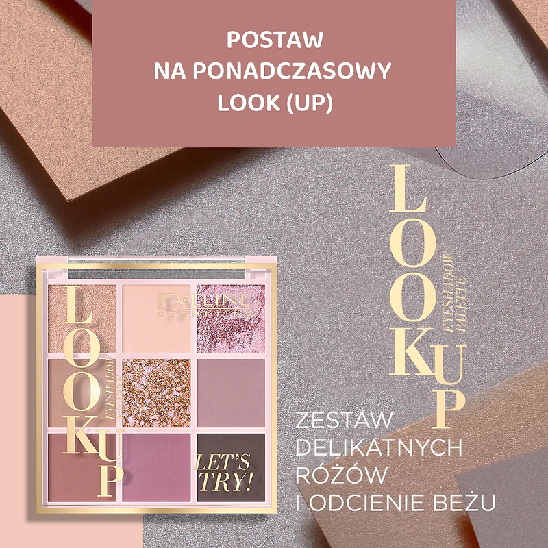 Eveline Look Up Eyeshadow Palette Paleta Cieni do Powiek Let's Try - obrazek 9