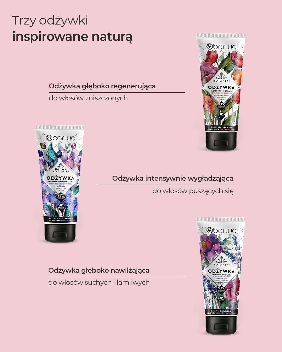 głęboko nawilżająca odżywka do włosów łamliwych