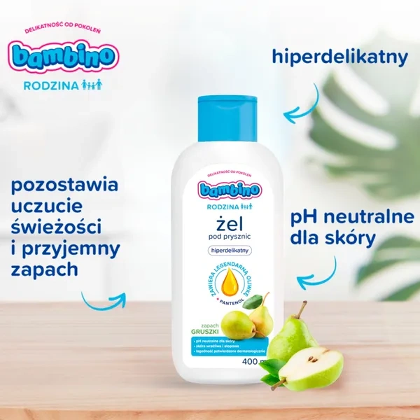 rodzinny żel do mycia ciała Bambino