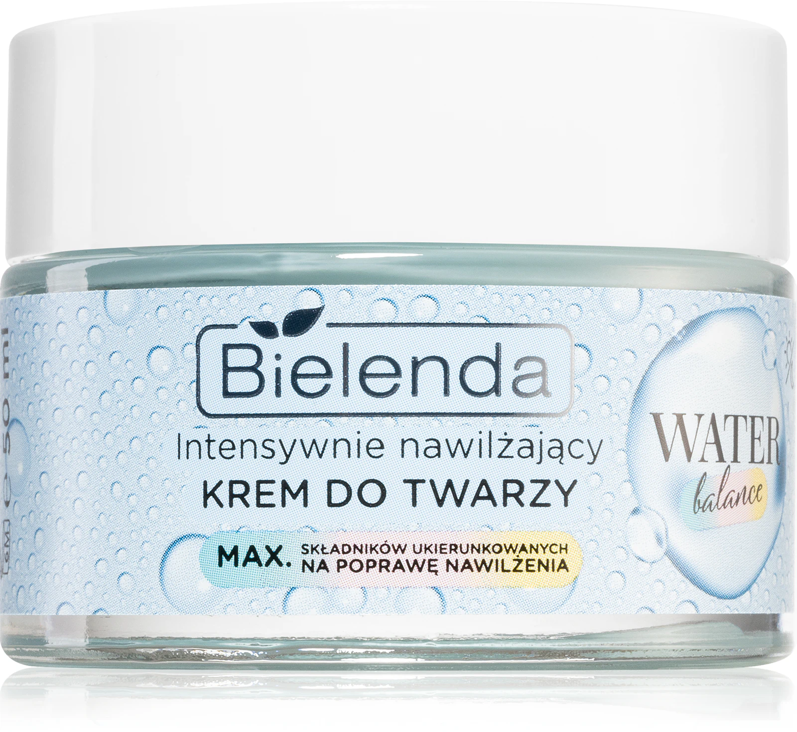 krem nawilżający z kwasem hialuronowym i skwalanem Bielenda Water Balance