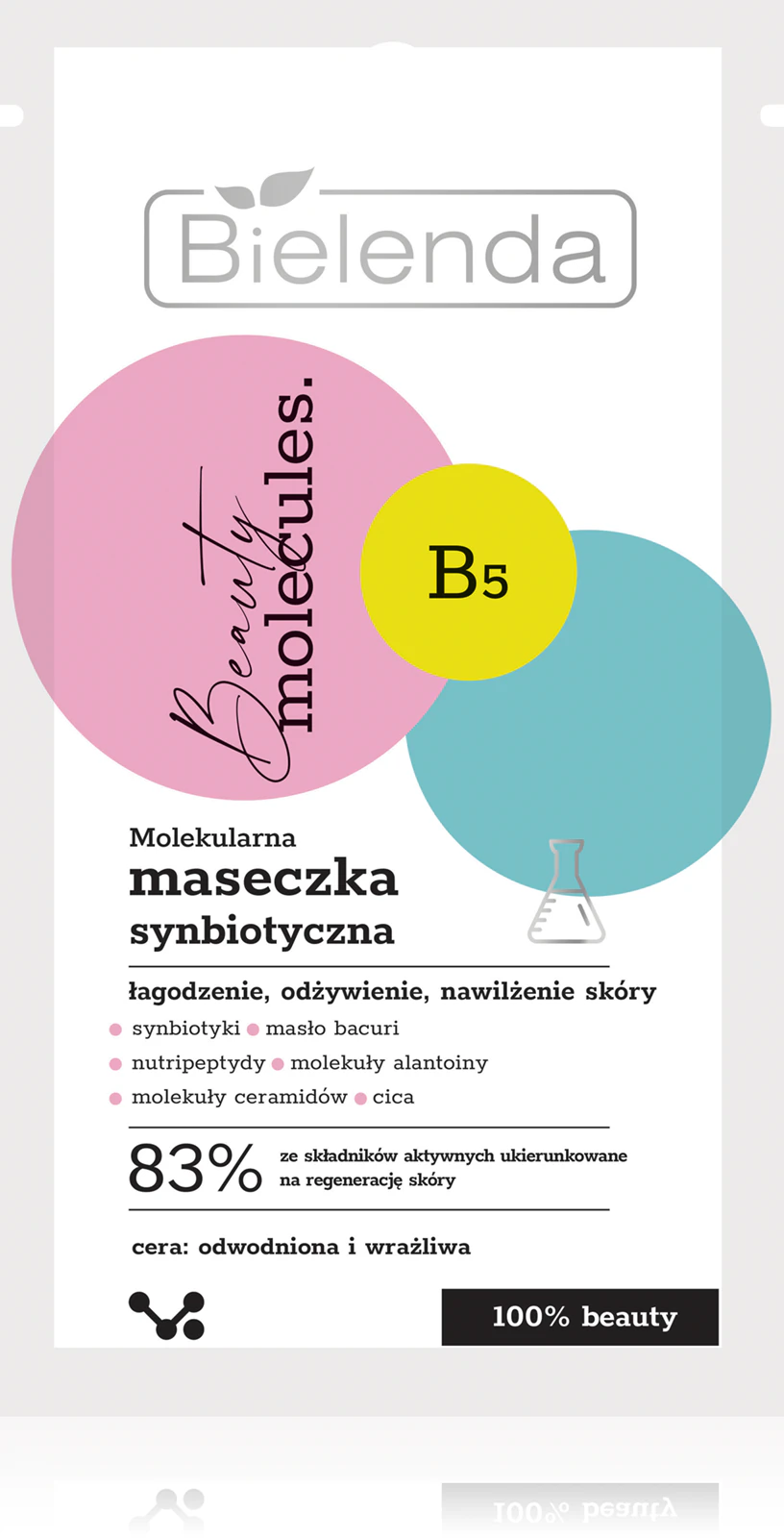 kojąca maseczka do cery odwodnionej Bielenda Beauty Molecules