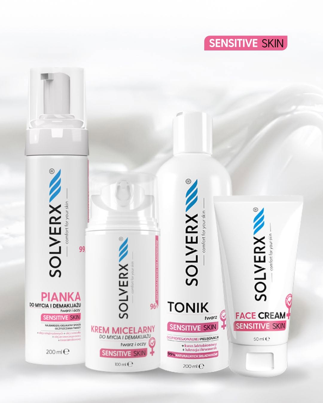 Krem do twarzy do cery wrażliwej i naczynkowej Solverx Sensitive Skin - obrazek 11