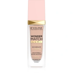 Luksusowy podkład rozświetlający z SPF 20 Eveline Wonder Match Lumi 15 Neutral