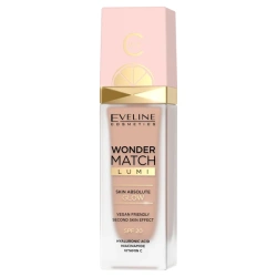Luksusowy podkład rozświetlający z SPF 20 Eveline Wonder Match Lumi 20 Nude