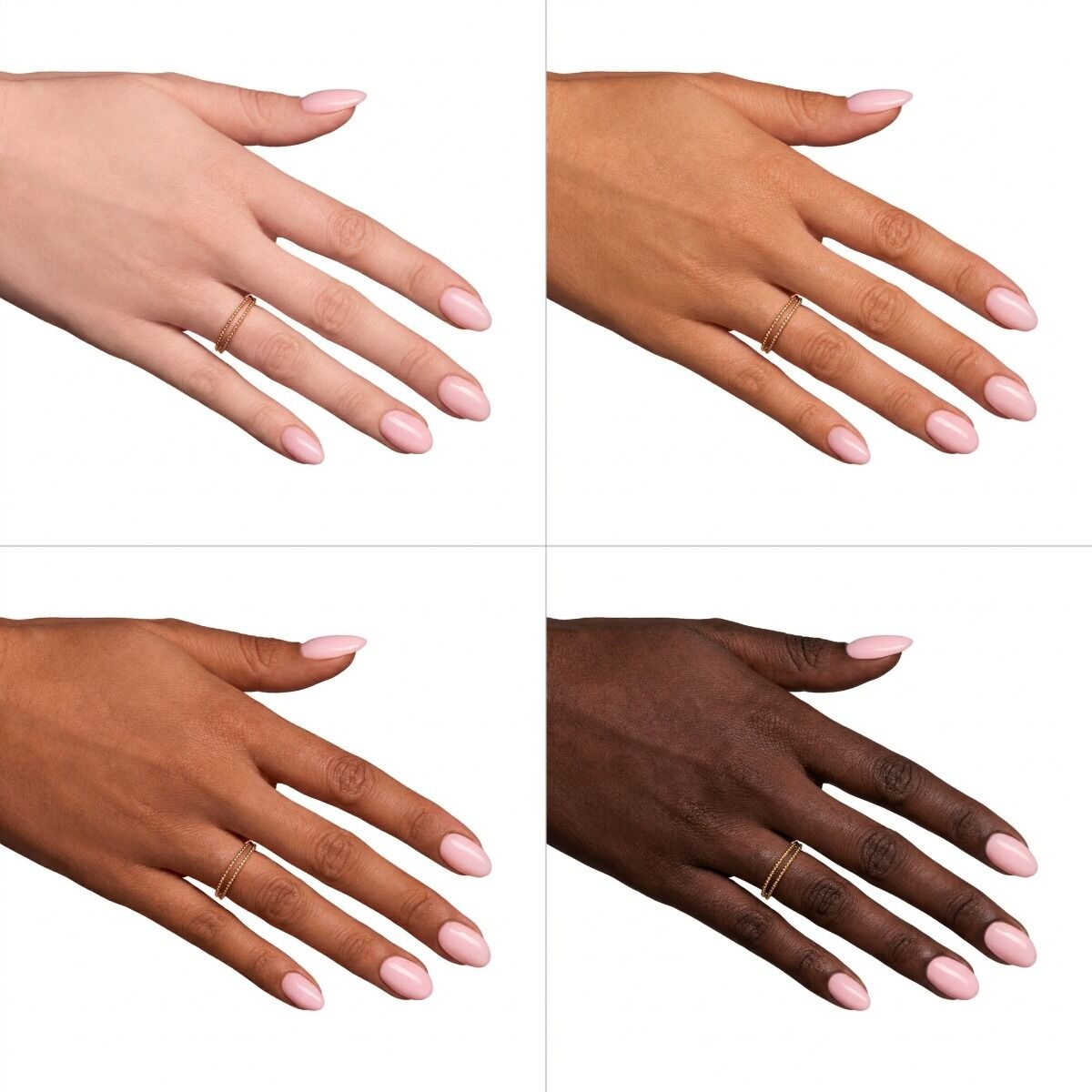 mleczny lakier hybrydowy elegancki manicure