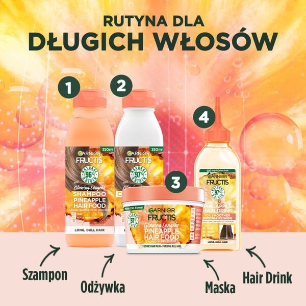maska z ananasem do nabłyszczania włosów