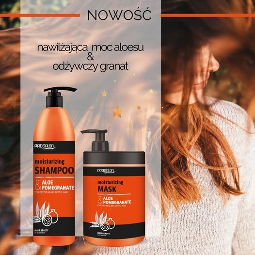 Prosalon Aloe Pomegranate maska nawilżająca z aloesem