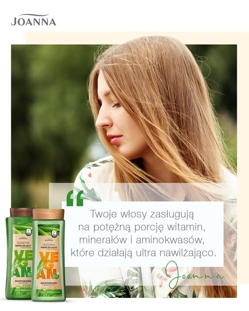 Nawilżający szampon z aloesem do włosów suchych i normalnych Joanna Vegan - obrazek 7