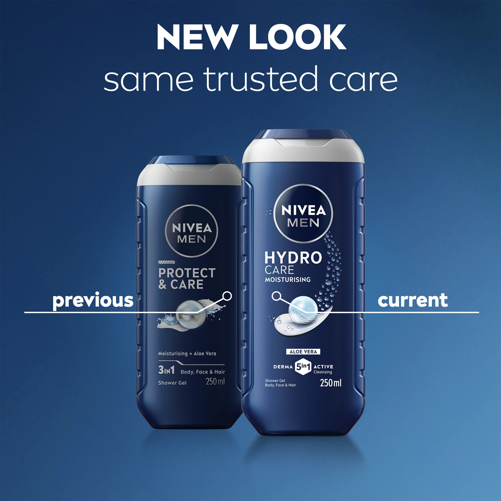 Nawilżający żel pod prysznic 3w1 do twarzy, ciała i włosów z aloesem Nivea Men Protect&Care - obrazek 7