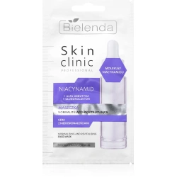 maseczka z niacynamidem na niedoskonałości Bielenda Skin Clinic Professional