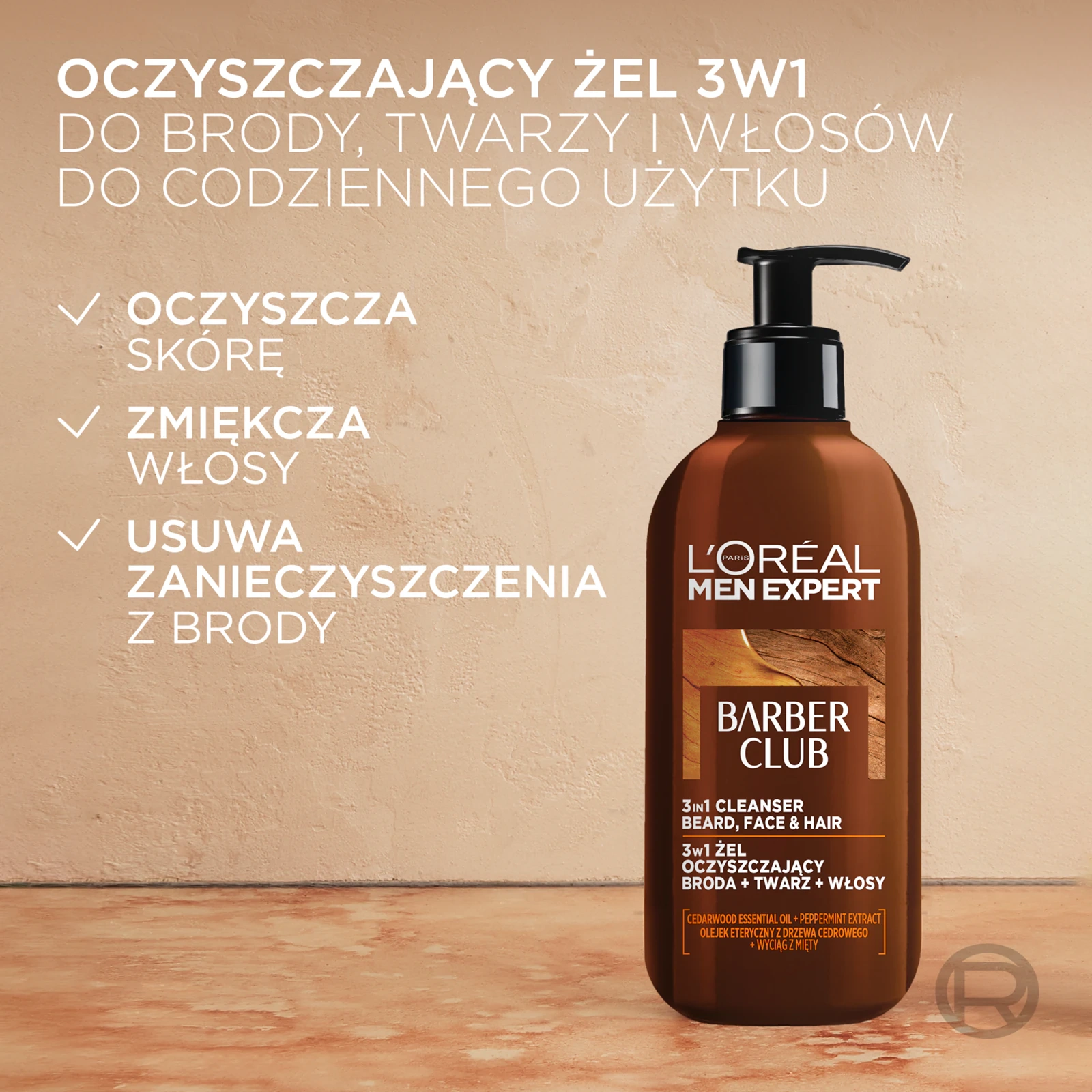 żel do mycia zarostu i twarzy dla mężczyzn
