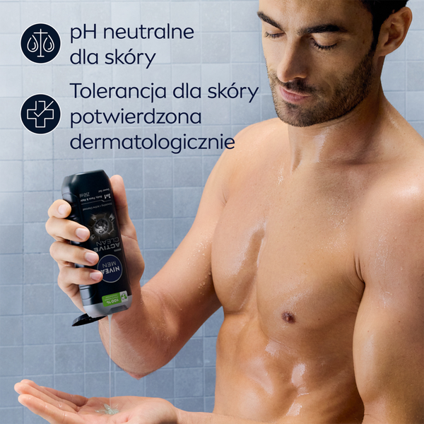 oczyszczający żel pod prysznic dla mężczyzn
