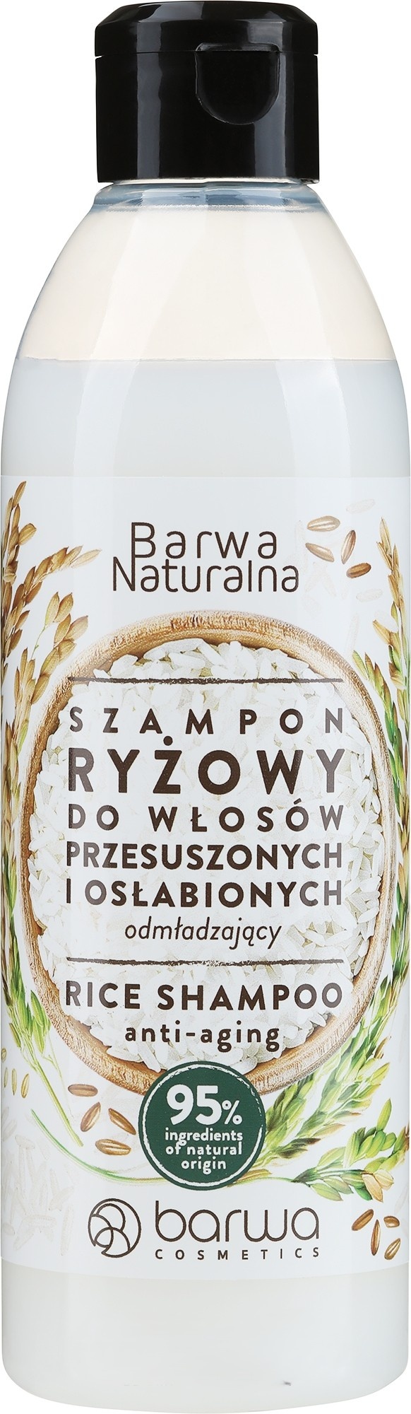 szampon Barwa z proteinami ryżowymi do suchych włosów