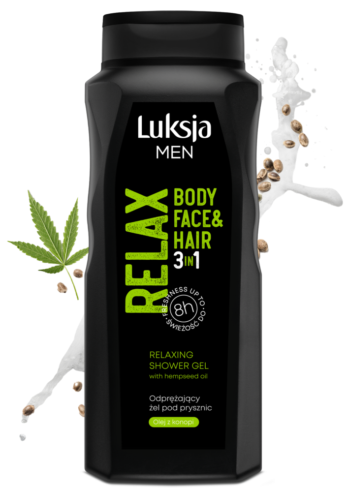 żel 3w1 Luksja Men z organicznym olejem konopnym