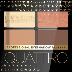 cienie do powiek Eveline Quattro do smoky eyes
