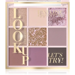 Paleta cieni do powiek nude w różach i beżach Eveline Look Up Let's Try