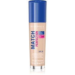 Podkład dopasowujący się do skóry SPF 20 Rimmel Match Perfection 010 Light Porcelain