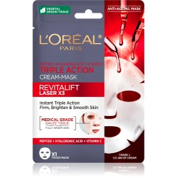 maska w płachcie na zmarszczki Loreal Revitalift Laser X3