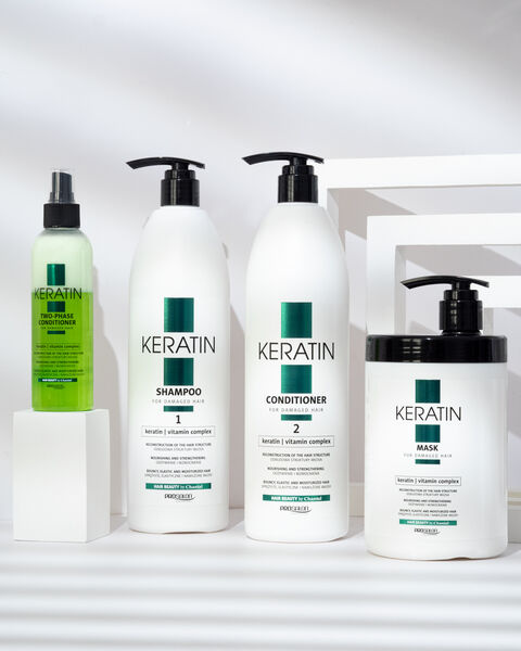 Regenerująca odżywka z keratyną do włosów zniszczonych Prosalon Professional Keratin - obrazek 3