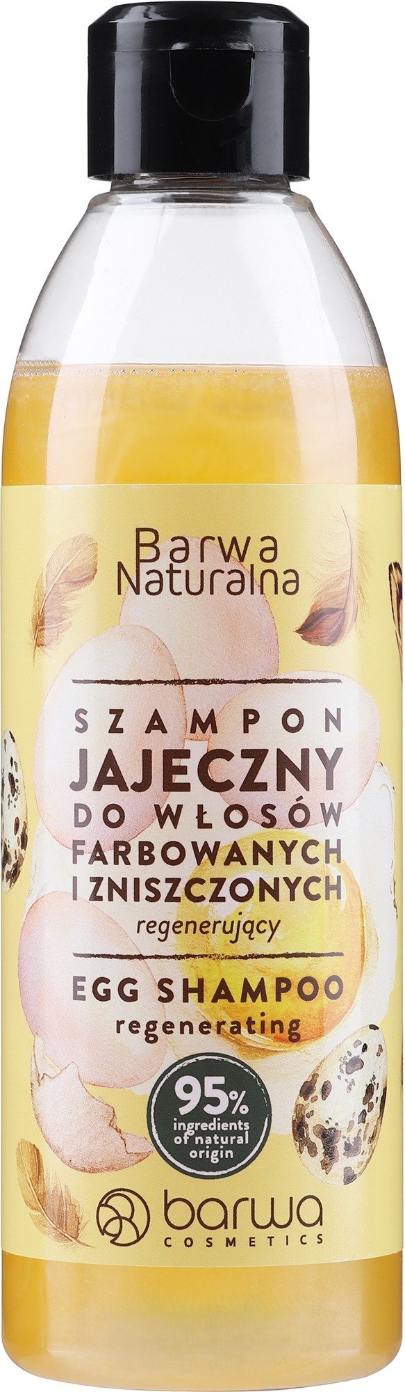 szampon Barwa z proteinami jajka do zniszczonych włosów
