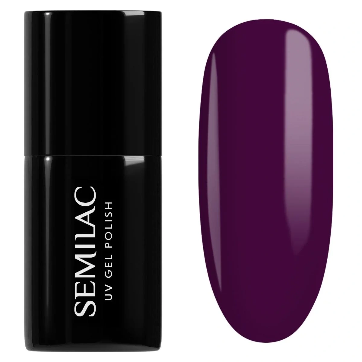 Ciemny śliwkowy lakier Semilac Plum 015