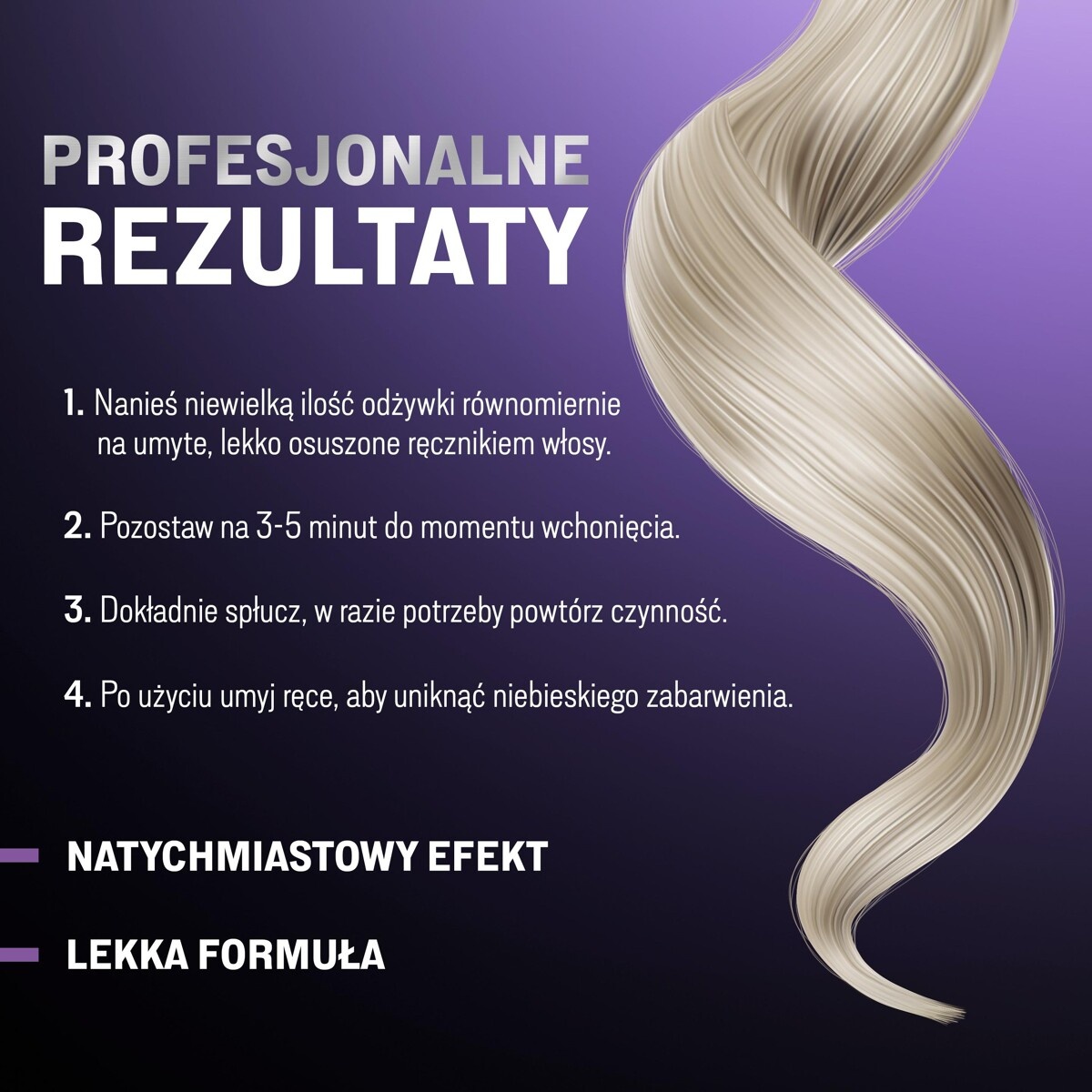 Srebrna odżywka tonująca do włosów neutralizująca żółte refleksy Joanna Professional Silver Boost Complex - obrazek 4