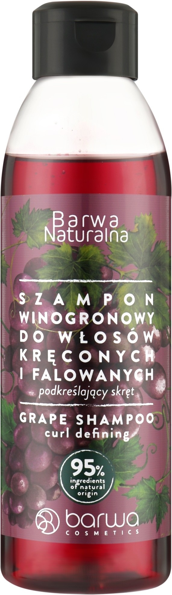Szampon winogronowy do włosów kręconych i falowanych
