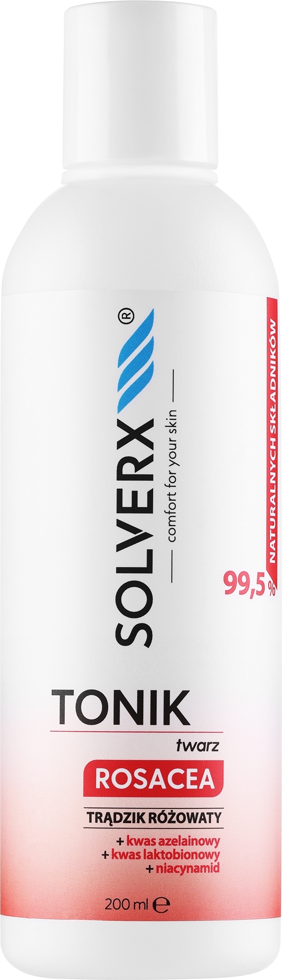 tonik Solverx Rosacea na trądzik różowaty i rumień
