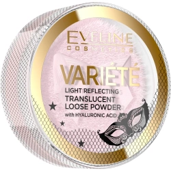 Transparentny puder sypki soft focus z kwasem hialuronowym Eveline Variete