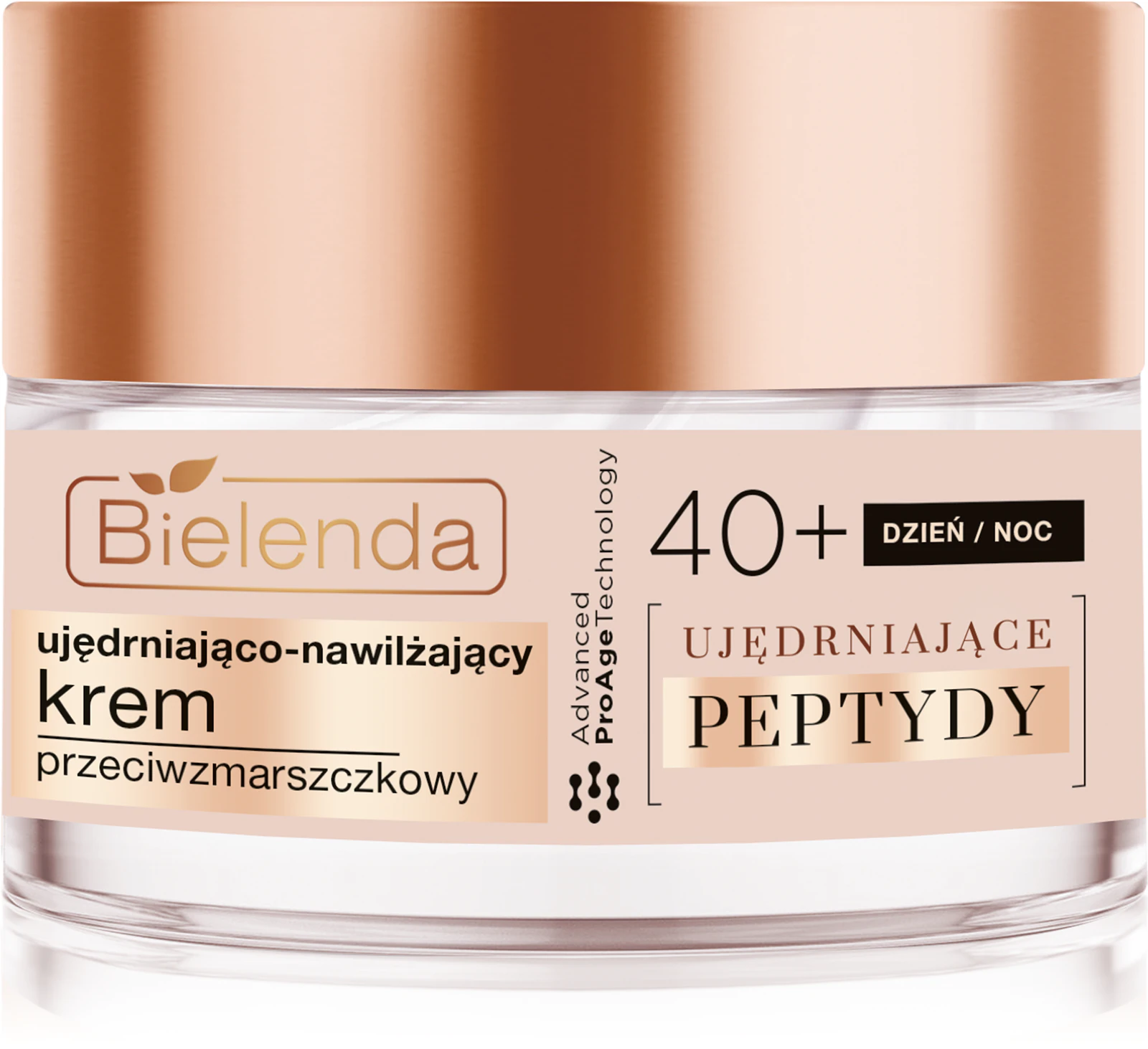 krem przeciwzmarszczkowy 40+ Bielenda Ujędrniające Peptydy