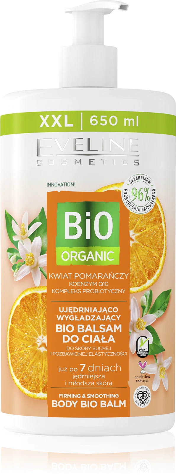 balsam do ciała Eveline Bio Organic na jędrność i gładkość skóry