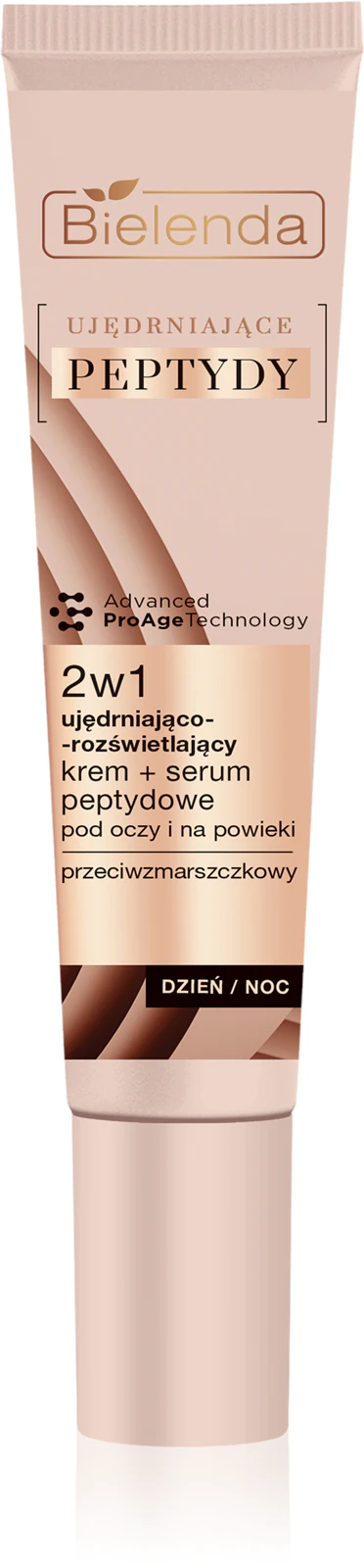 krem serum pod oczy z peptydami na zmarszczki 40+ Bielenda