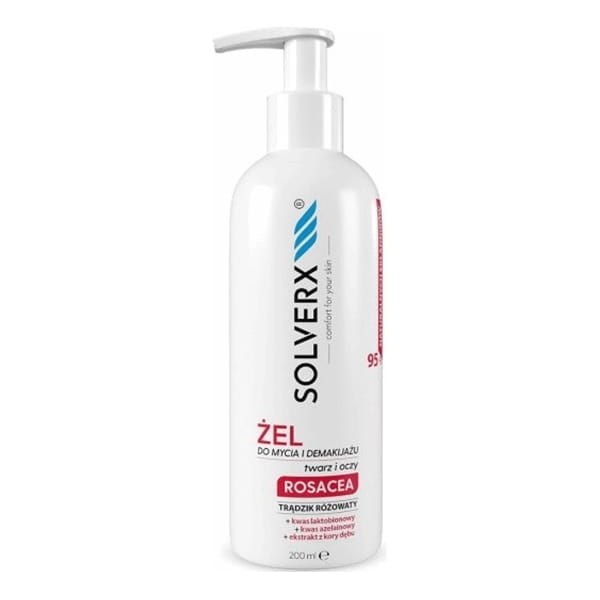 żel Solverx Rosacea do mycia twarzy na trądzik różowaty