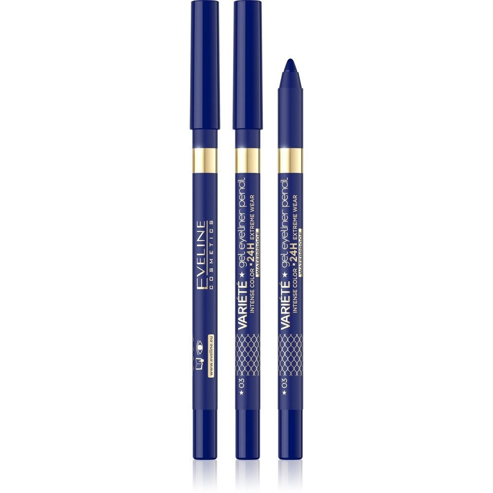 wodoodporna kredka do oczu Eveline Variete 03 Blue