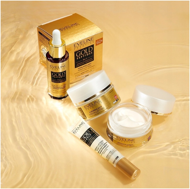 Eveline Gold Peptides Serum Liftingujące do Twarzy 3w1 - obrazek 2