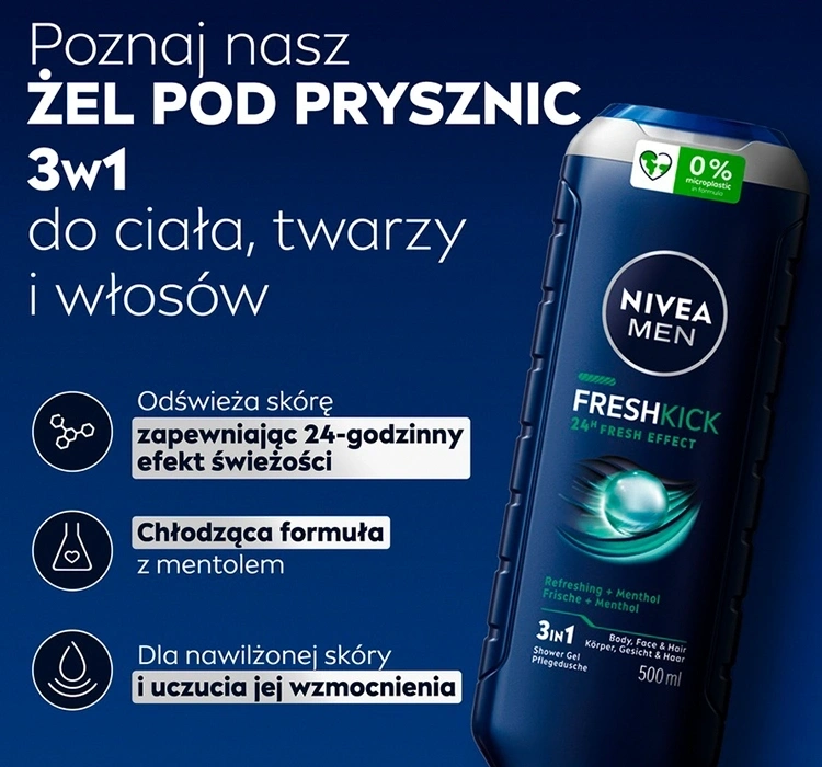 żel 3w1 dla mężczyzn do codziennego mycia