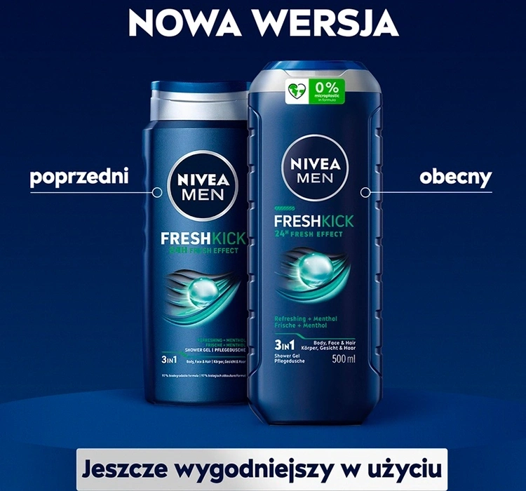 męski żel pod prysznic z efektem chłodzenia