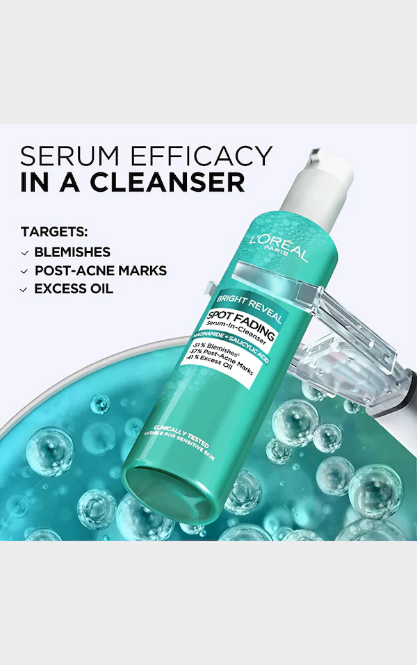 Loreal Bright Reveal Żel-Serum do Mycia Twarzy - obrazek 4