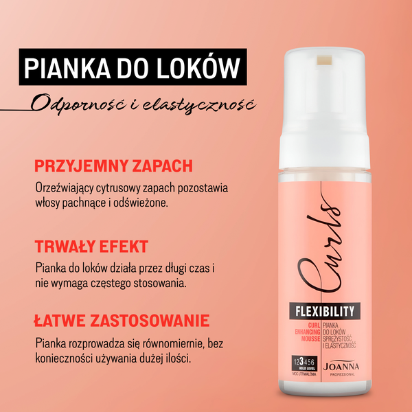 pianka do stylizacji włosów falowanych bez obciążania