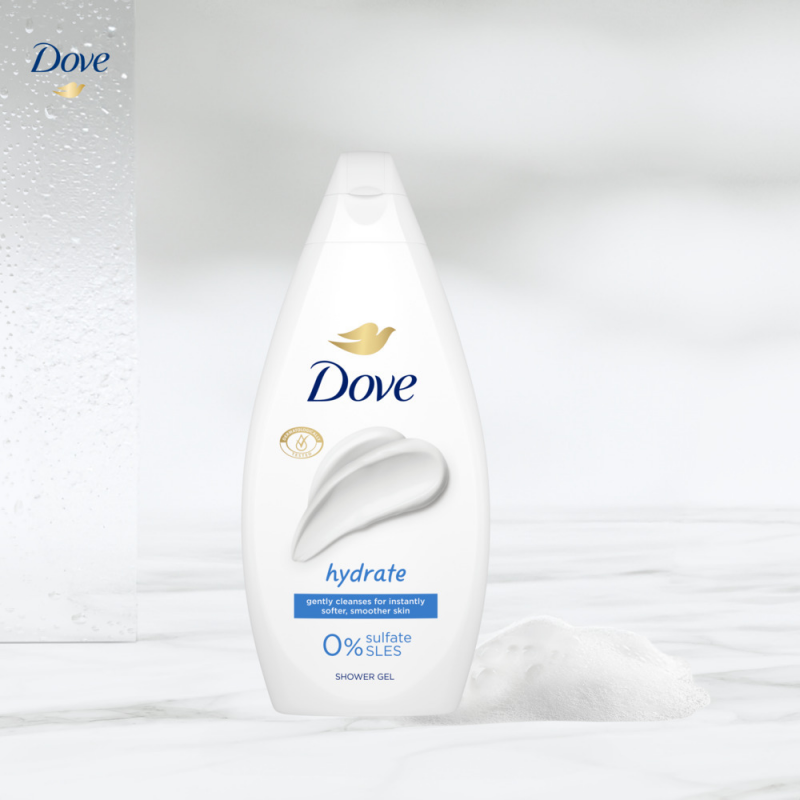 Dove Hydrate Delikatny Żel pod Prysznic - obrazek 5